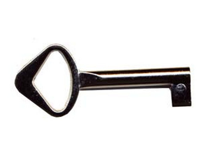 chiavi per mobili in acciaio - mm.58x24 lunghezza gambo mm.35 cod:ferx.fer12140