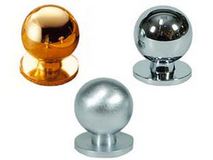 pomoli per mobili in ottone a sfera - ø mm.25 in ottone cromato satinato cod:ferx.fer85793