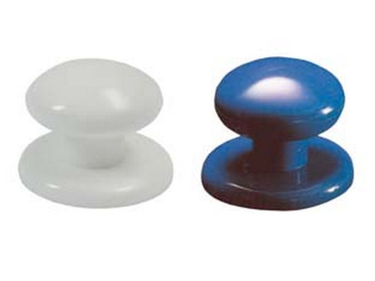 pomoli per mobili con rosetta in nylon - ø mm.40 bianco cod:ferx.fer44424