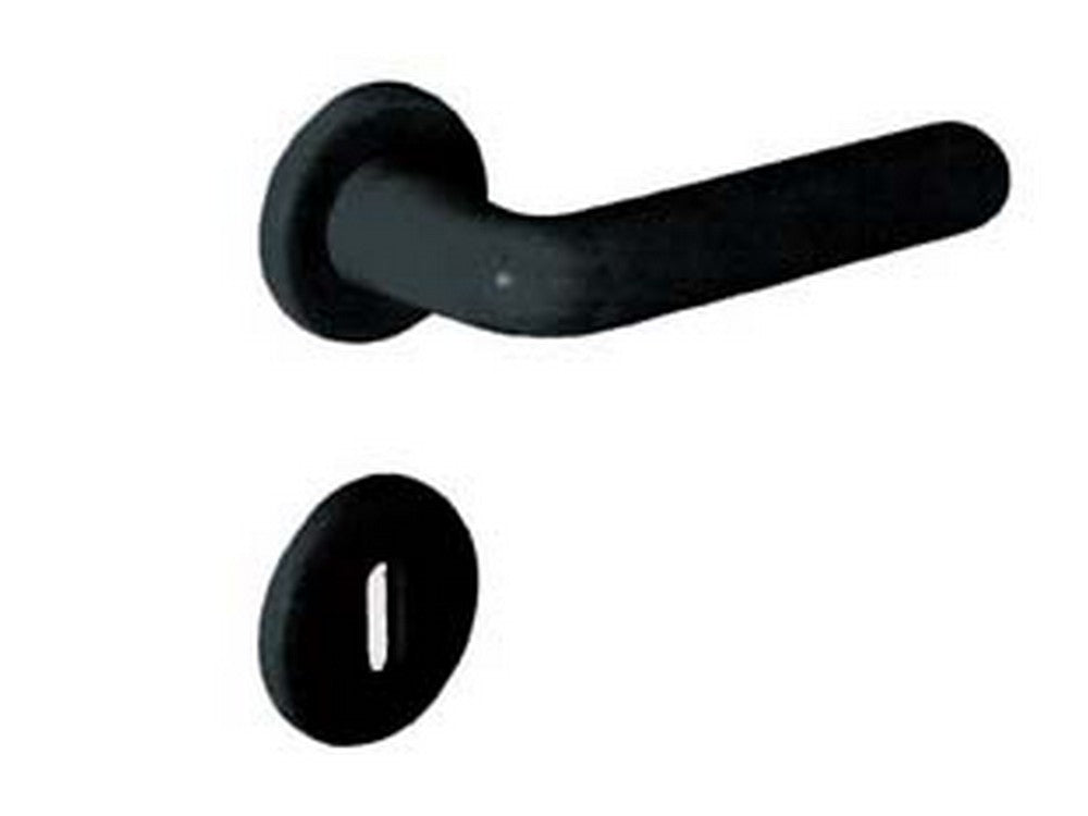 maniglia con rosetta in nylon - nero cod:ferx.fer70478