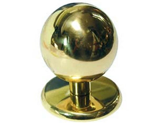 pomolo a sfera per portoncino in ottone lucido - ? mm.70 cod:ferx.fer74209