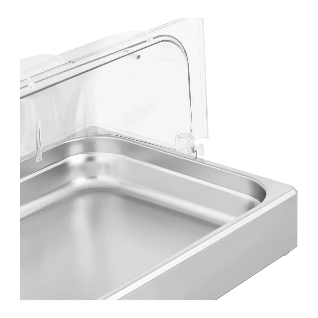 Vetrina buffet 8,5 litri 535 x 335 x 250 mm acciaio inox / plastica (policarbonato) 14_0005382