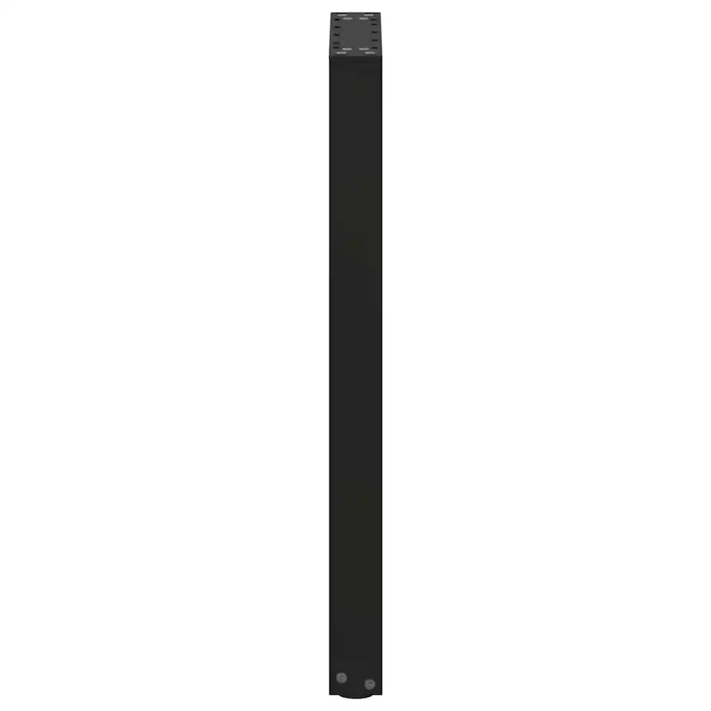 Pieds de table console en U, 2 pièces, noir, 38 x (72-73) cm, acier