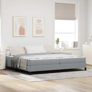 Letto a molle con materasso Grigio chiaro 200 x 200 cm Tessuto 3398514