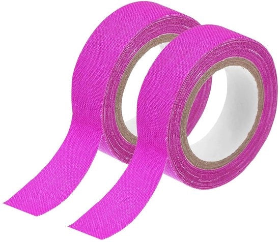 Nastro adesivo neon a strisce 2 rotoli 2,5 cm x 40 m - cintura di luce decorazione per festa e casa viola