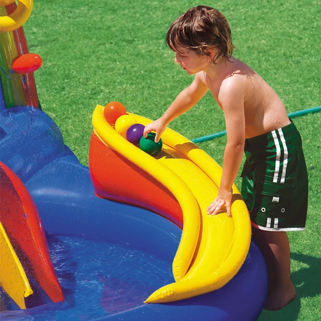 INTEX Piscina Gonfiabile Rainbow Play Center 297x193 x135 cm 57453NP 91526