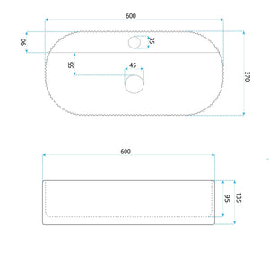 Lavabo Da Appoggio Rea Marcela 60 Ruststone