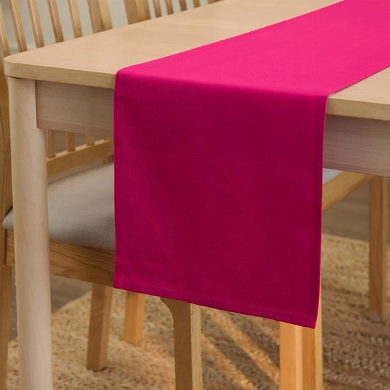 Telaio per tenda, dimensioni 32x230 cm | Tela di cotone canvas | Colore uniforme rosso fuoco | Lavabile e resistente