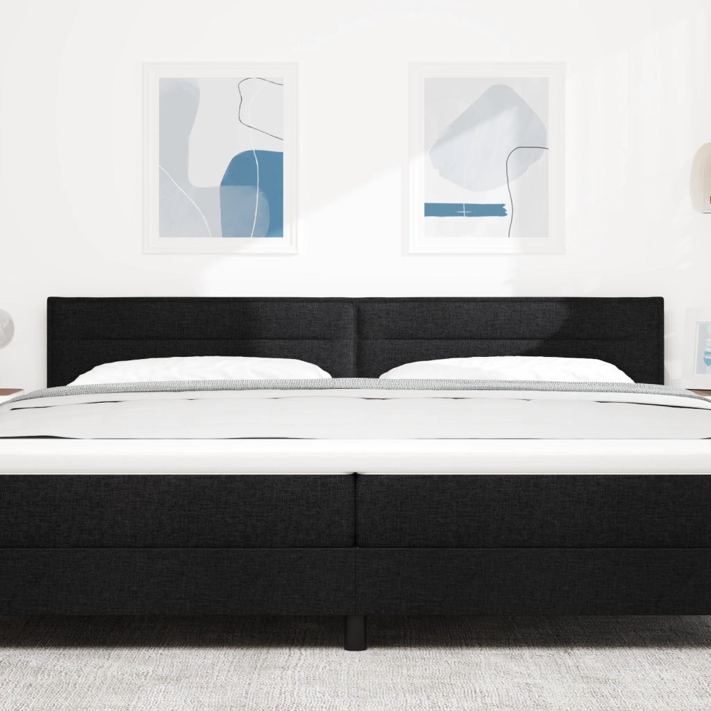 Testiera  Design Lines Nera 200 cm Tessuto