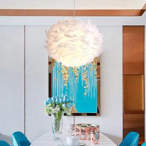 Lampada Pensile Di Piume Grigio APP334-3CP