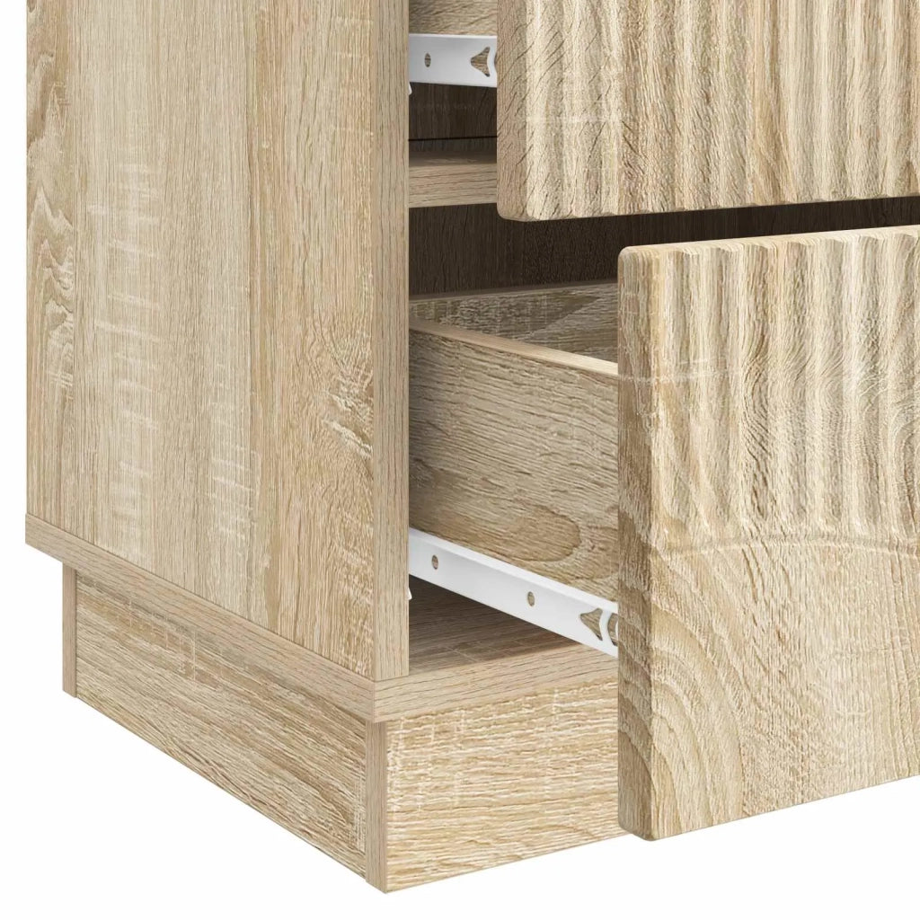 Armadio da Notte con cassetto Rovere Sonoma 43 x 34,5 x 44,5 cm 895219