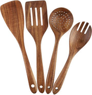 Set di Cucina in Legno - 4 pezzi di Cottura per Pannini Antiscorrosione