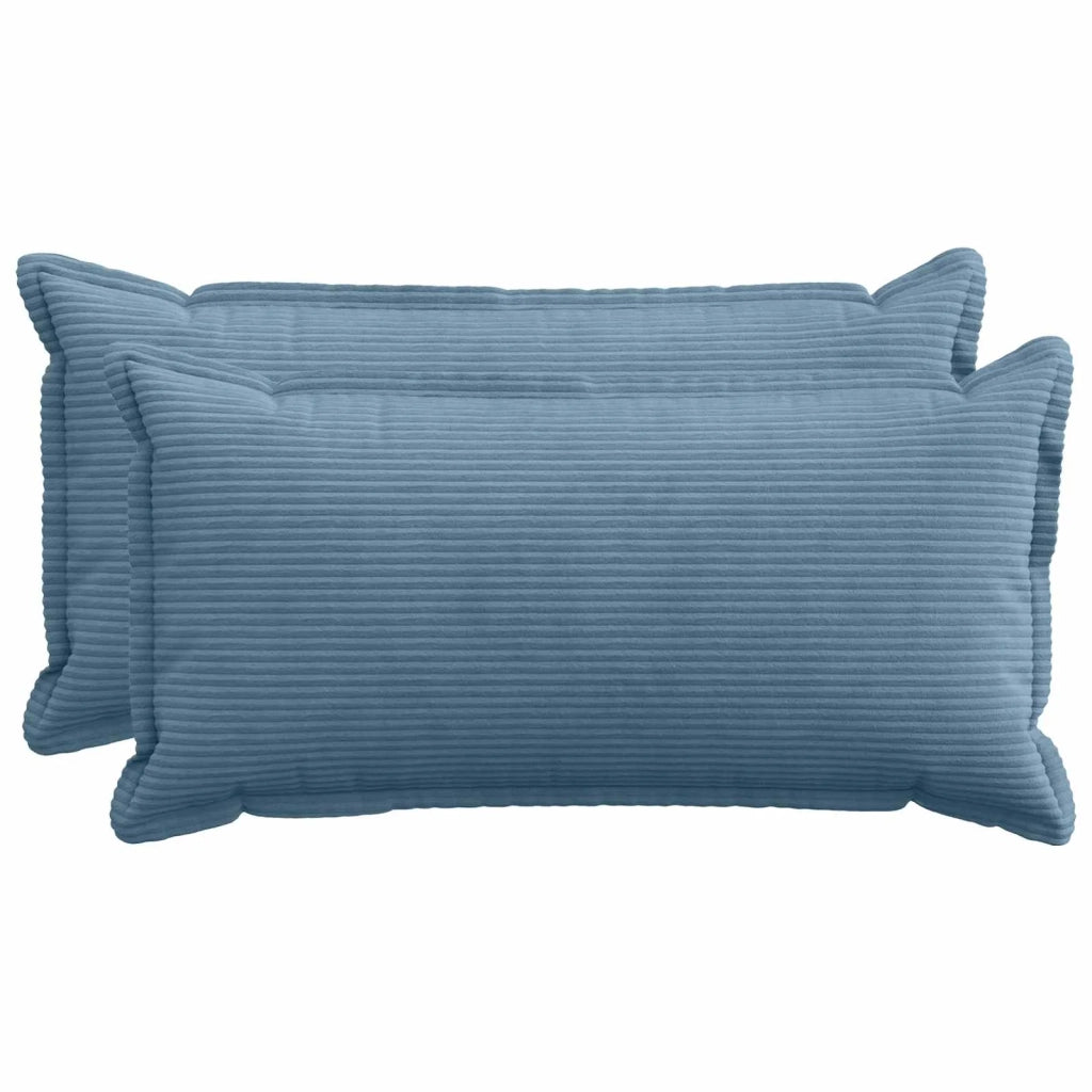 Federa 2 pz HOUTEN Blu 40 x 80 cm corduroy 918181