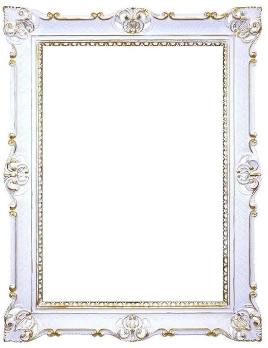 Fotolijst in Stile Barocco 50x70 cm - Lijst per Scheda - Lijst per Matrimonio - Decorazioni Ornamentali - Italia