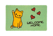 Zerbino Con Riccioli Vinilici Entrata Ingresso Casa Esterno Antiscivolo Curly In Varie Fantasie - 40x60cm - Gattino