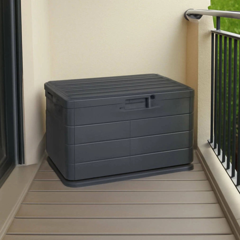 Cislago, Baule Chiusura Anta a Ribalta Made in Italy, 55x76x52h cm Grigio Antracite