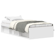 Letto singolo | Letto per adulti | Giroletto Bianco 90x200 cm