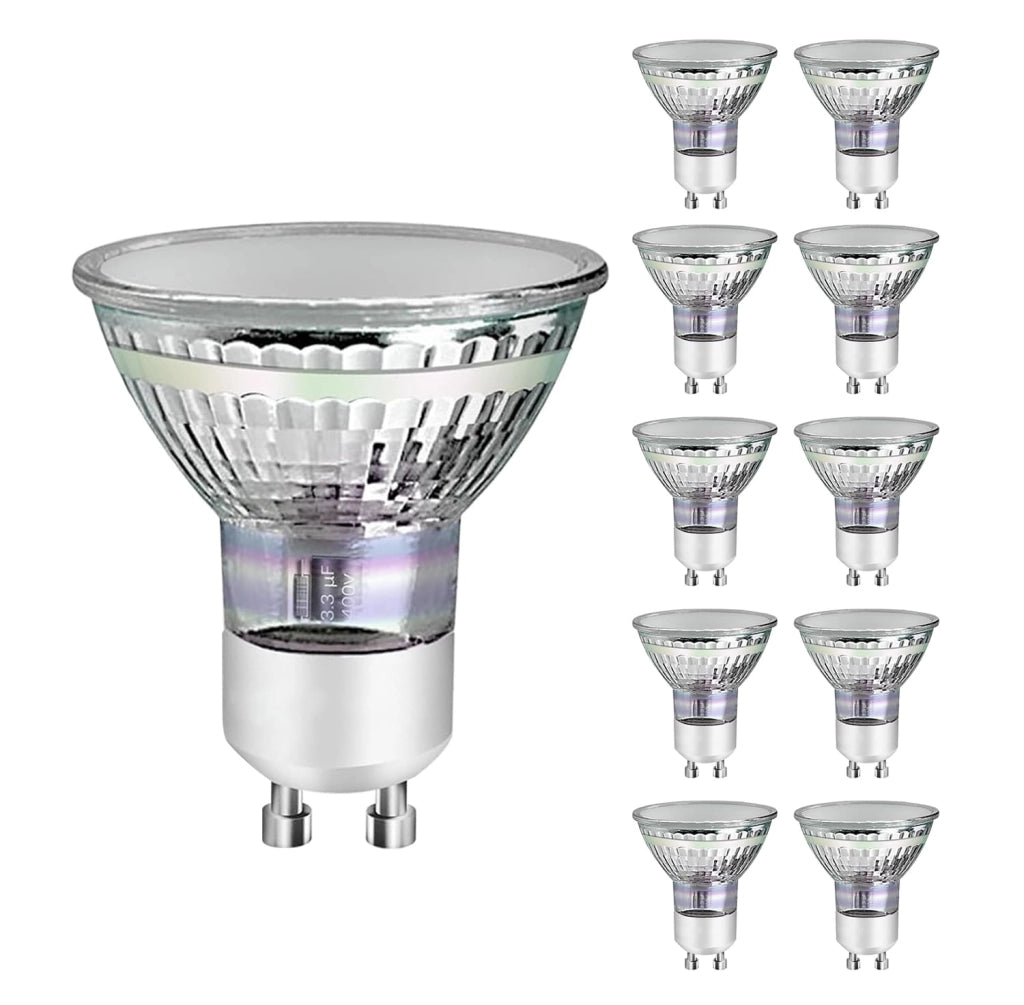 ZMH 10 x GU10 Lampadina LED Bianco Caldo 3W 30W Lampada a Risparmio Energetico 3000K Angolo del Fascio 110°