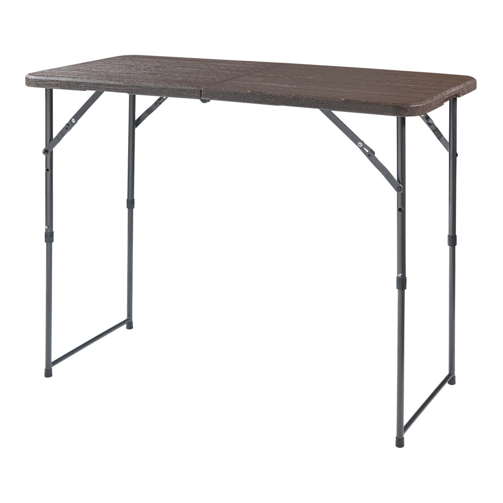 Tavolo da Picnic Adelfia Pieghevole - Effetto Legno [en.casa]