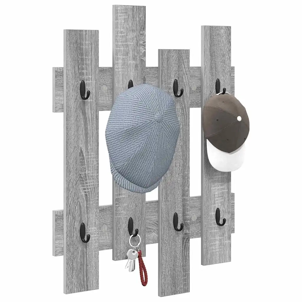 Appendiabiti a muro A parete Grigio Sonoma 60 x 3 x 82 cm 874480