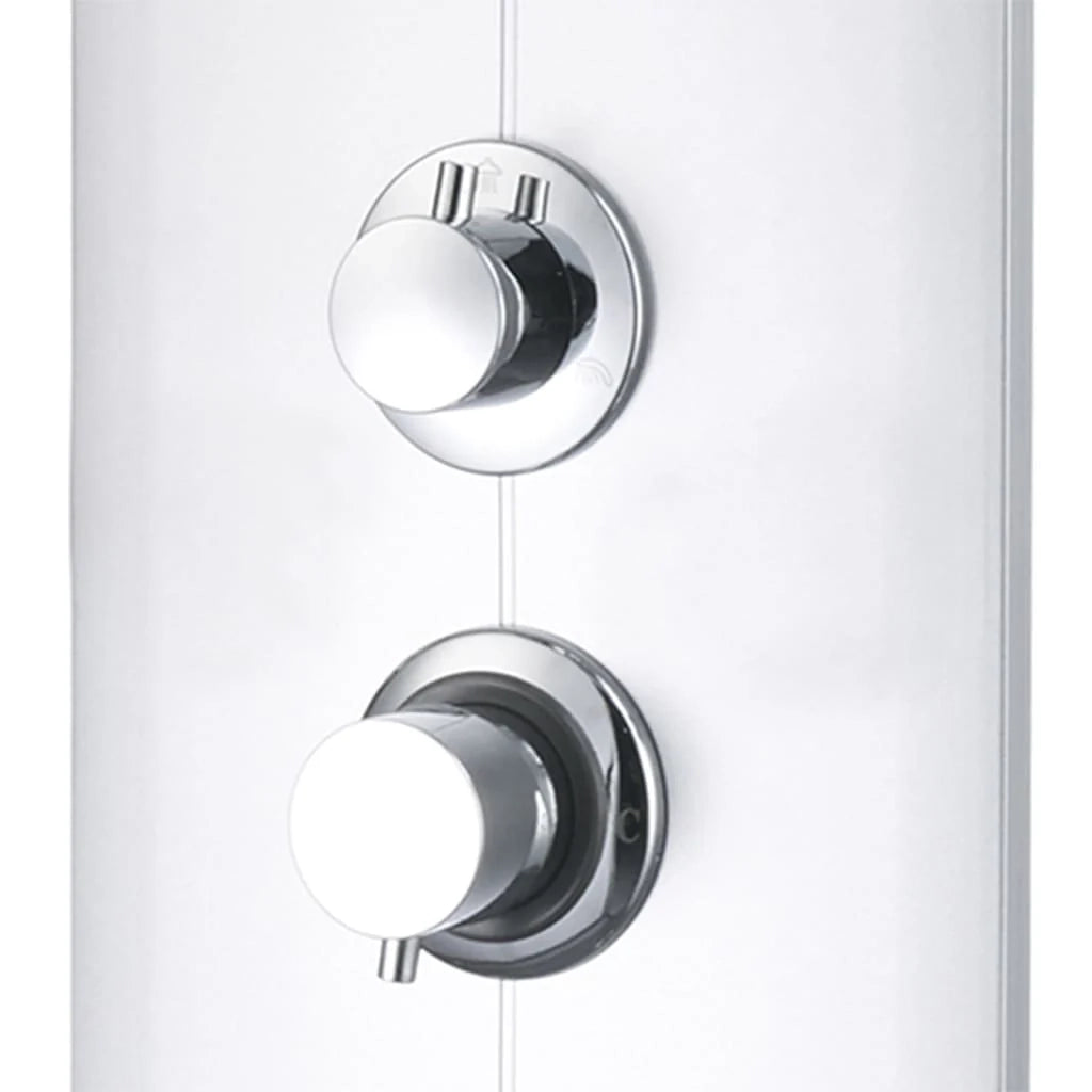 Pannello doccia soffione doccia rubinetto plastica acciaio inox 110 cm 02_0003429