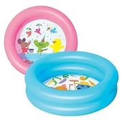 Trade Shop - Piscina Per Bambini 2 Anni+ Baby 2 Anelli Fondo Disegnato 61x15cm 2 Colori 51061 -