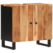 Mobile Lavabo | Armadio Lavabo 62x33x58 cm Legno Massello Acacia e Multistrato