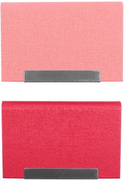 Ottimizzatore di spazio per carte - 2 pezzi - Pelle PU - Chiusura magnetica - Duraturo - Struttura in legno - Protezione per le carte - Cartiera