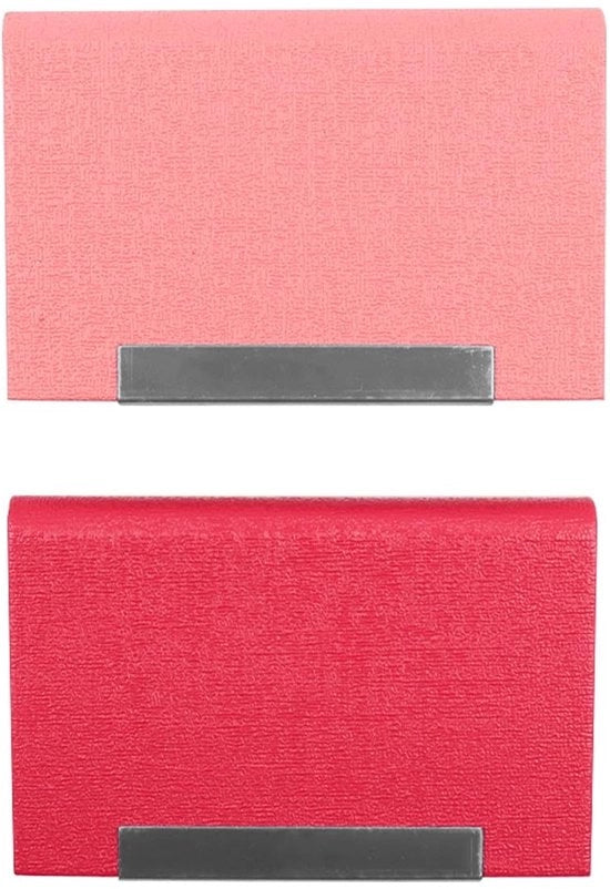 Ottimizzatore di spazio per carte - 2 pezzi - Pelle PU - Chiusura magnetica - Duraturo - Struttura in legno - Protezione per le carte - Cartiera