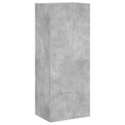 Mobile TV Parete | Armadietto TV | Mobile Porta TV Grigio Cemento 40,5x30x102cm Legno Multistrato