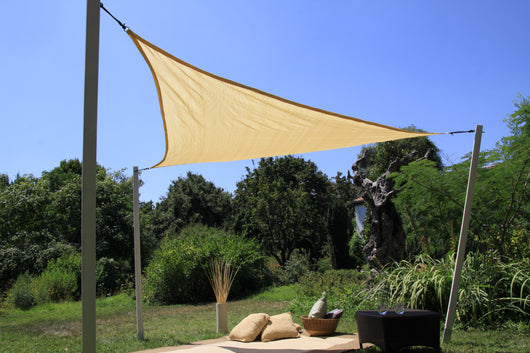 Vela Triangolare ombreggiante Dimensioni 360X360X360Cm Colore Beige
