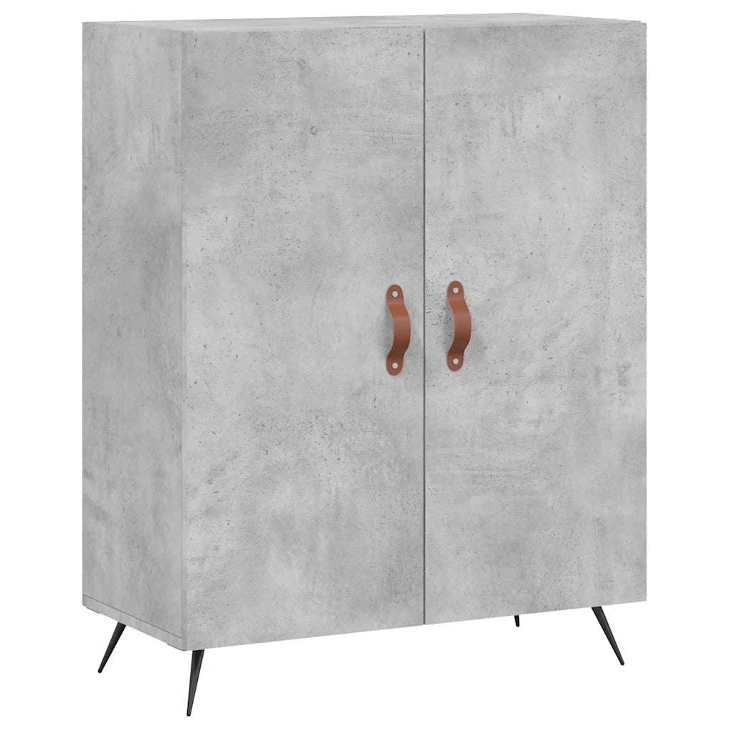 Credenza Grigio Cemento 69,5x34x180 cm in Legno Multistrato 3199533