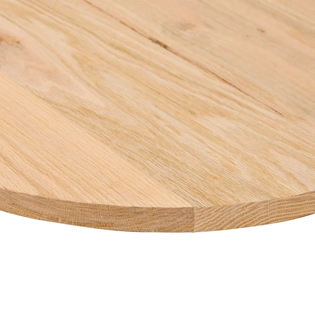 vidaXL Piano per Tavolo 140x60x2 cm in Rovere Massello Ovale