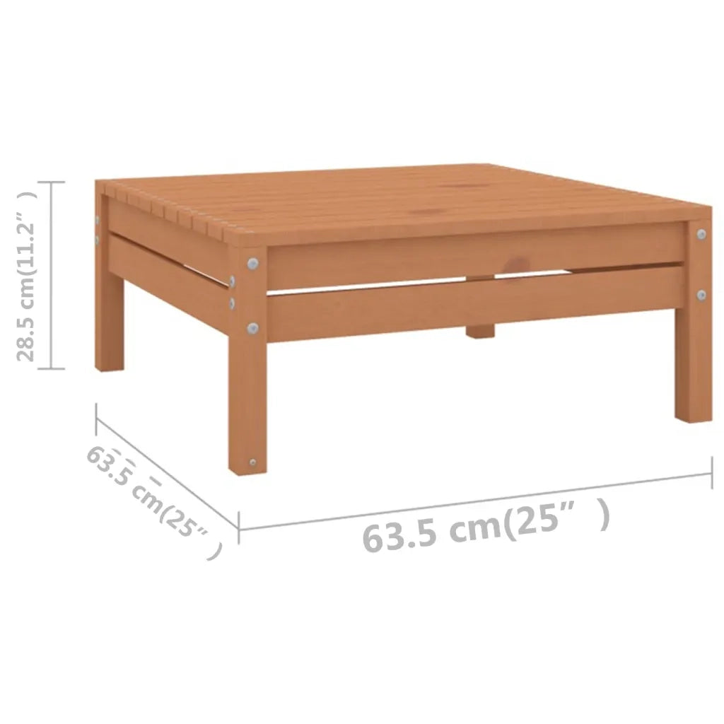 Set Salotto da Giardino 12 pz in Legno Massello di Pino ambra 3083452