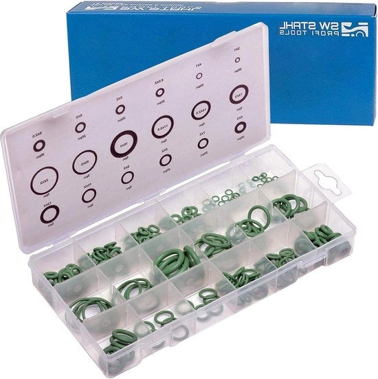 Assortimento di O-ring HNBR - climatizzazione - 225 dlg - 3-22 mm.