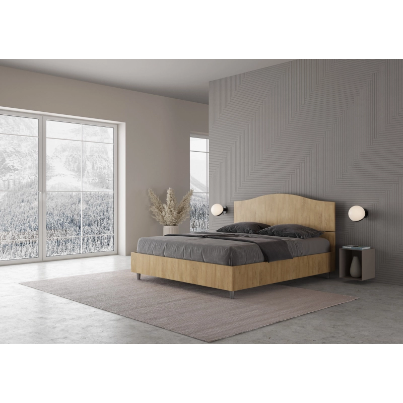 Letto Matrimoniale 160x200 cm Dores - Contenitore,Quercia Natura