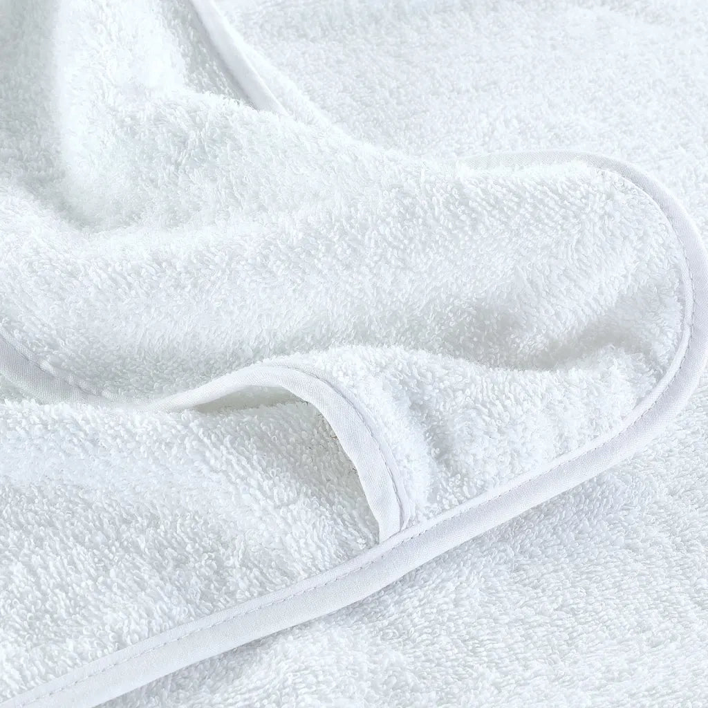 Asciugamani da Spiaggia 2 pz Bianchi 75x200 cm Tessuto 400 GSM CFW9412843