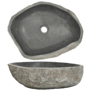 Lavandino in Pietra di Fiume Ovale 45-53 cm  cod mxl 54538