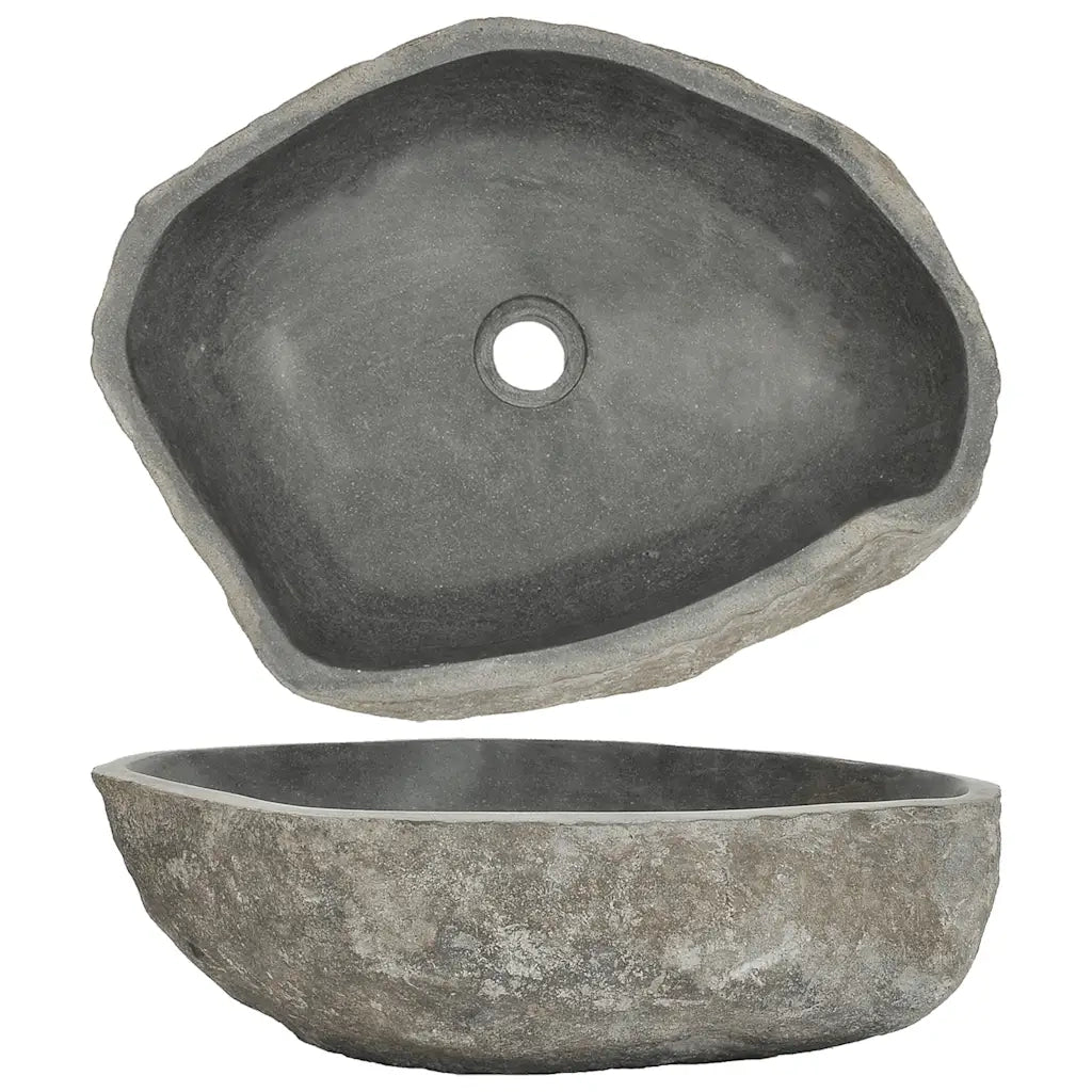 Lavandino in Pietra di Fiume Ovale 45-53 cm  cod mxl 54538