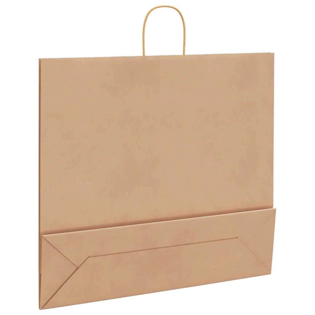 Sacchetti di Carta 250 pz con Manici Marrone 54x15x49 cm CFW7468112