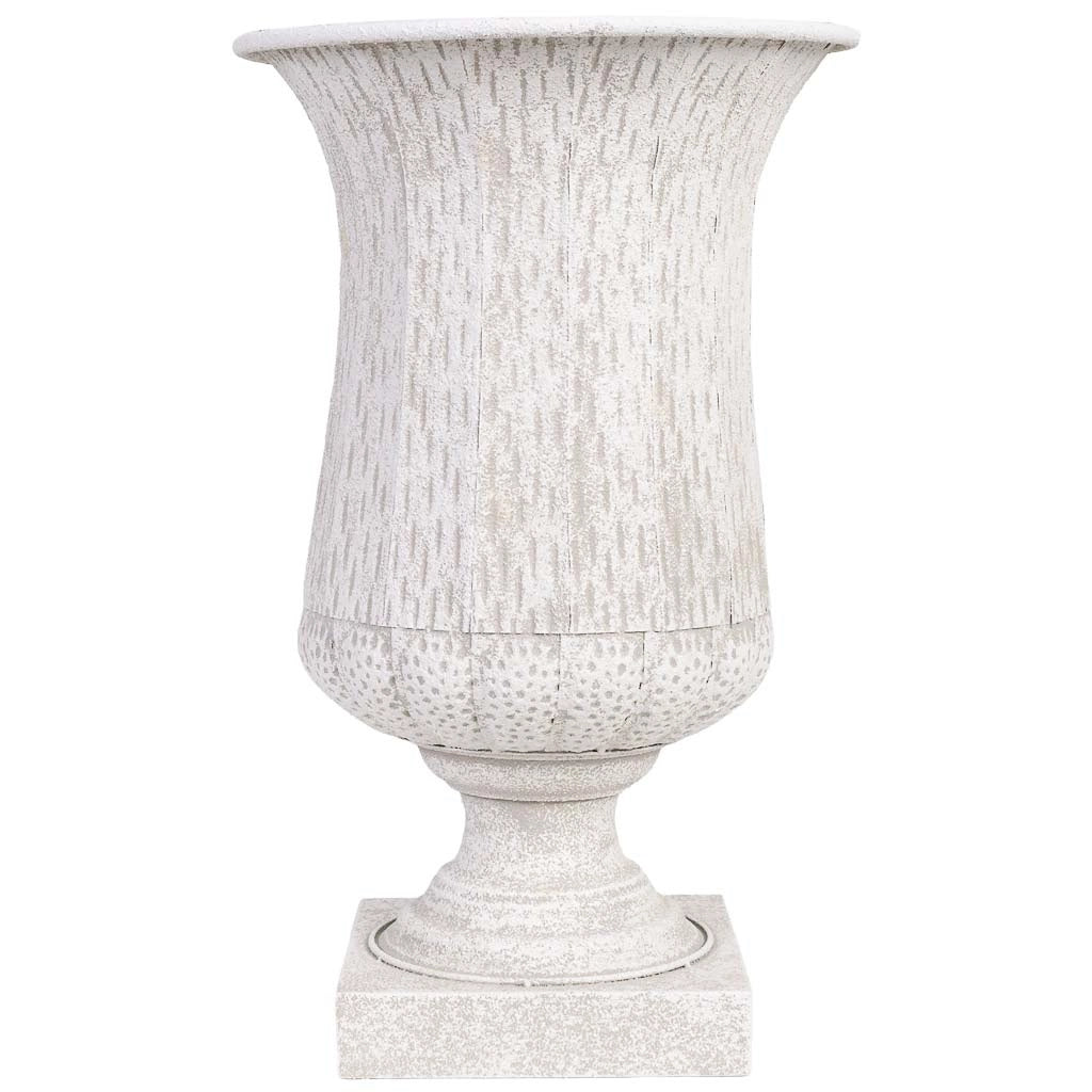 Vaso in metallo grigio 36,5x36,5x61h cm