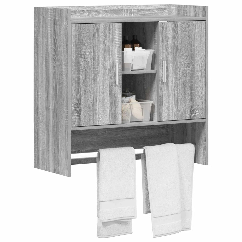 Scaffale da parete A parete Sonoma grigio 80 x 36 x 80 cm 8011376