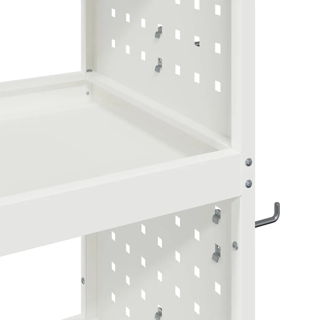 Carrello per Attrezzi con lo scaffale Bianco 75 x 35 x 73 cm CFW6345891
