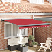 Tenda Manuale Retrattile Rossa 350x250 cm