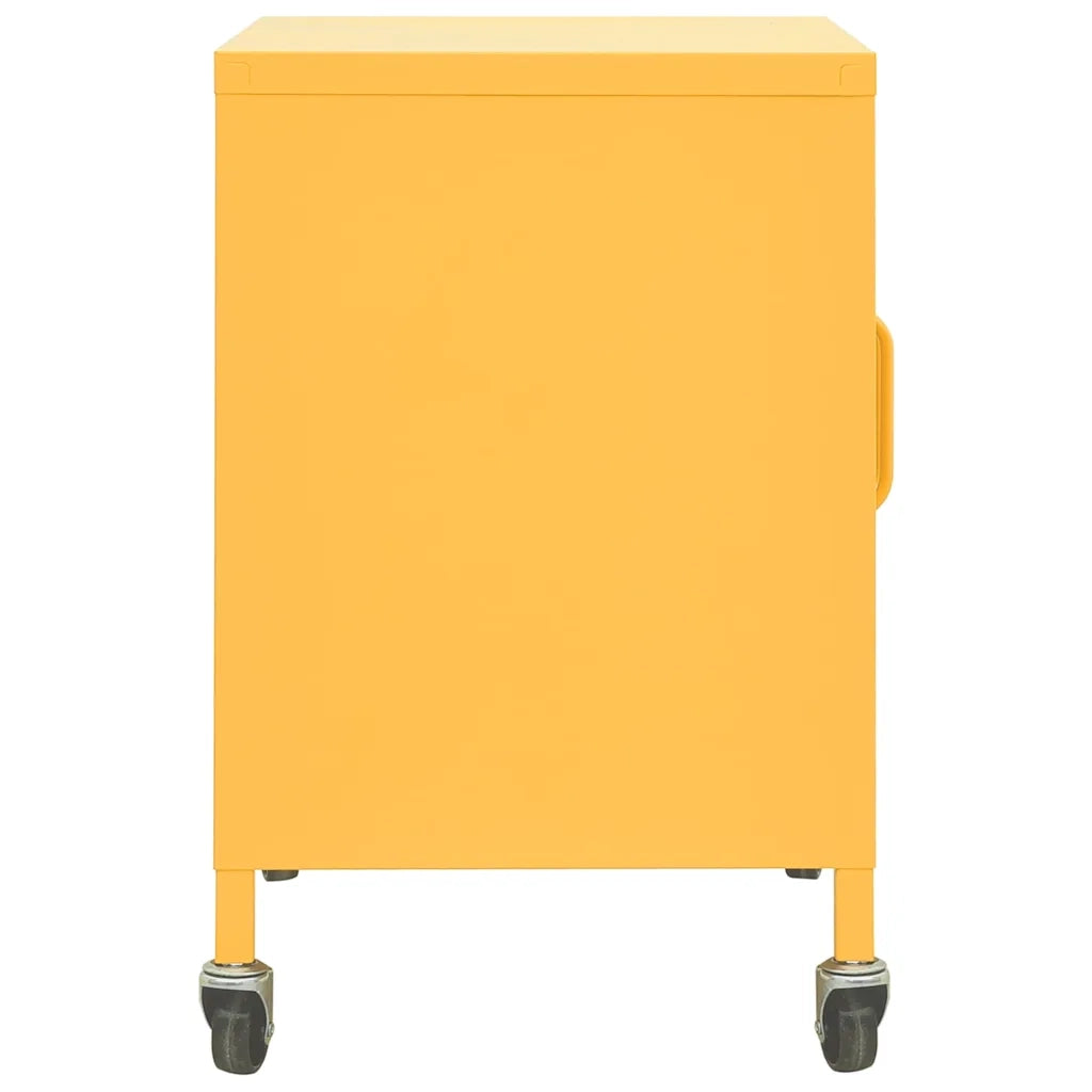 Armoire de rangement Jaune moutarde 60x35x56 cm Acier