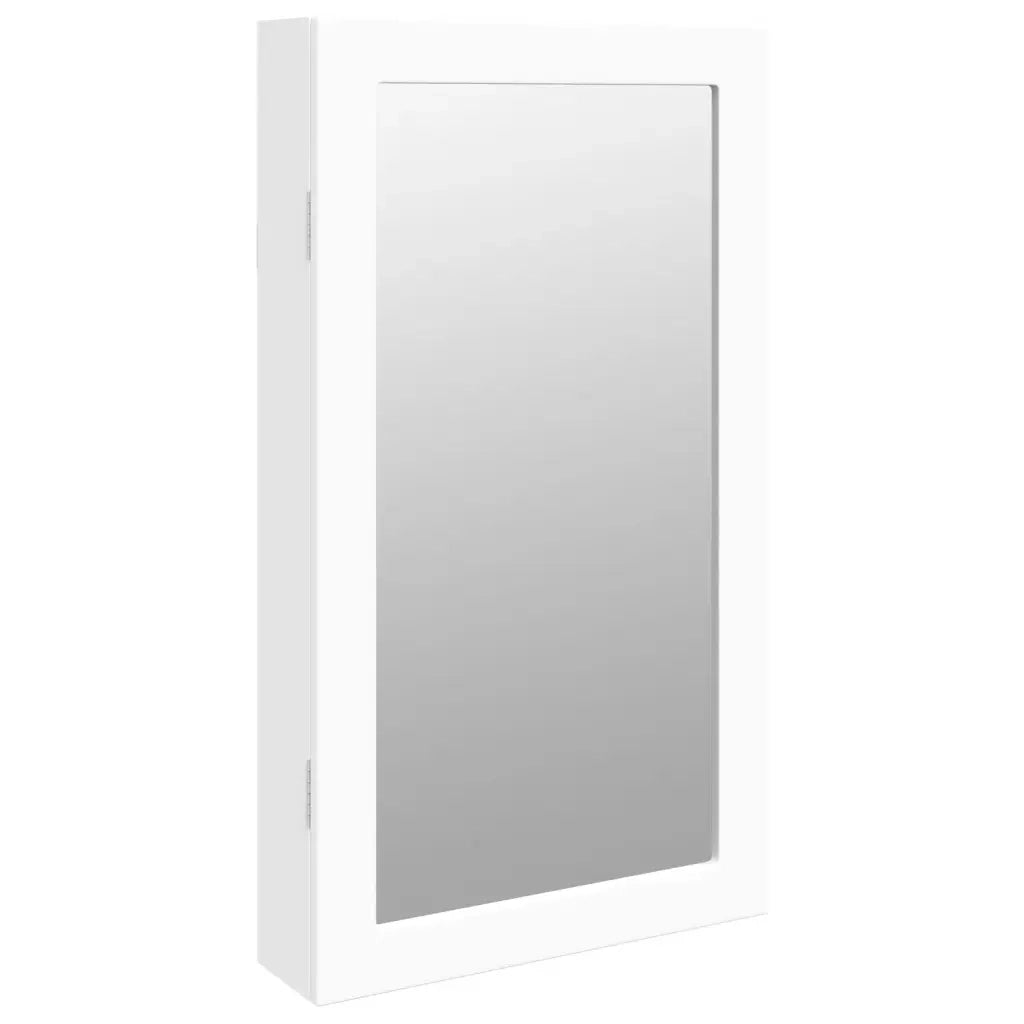 Armadio Portagioie a Specchio con Luci LED a Parete Bianco 353229