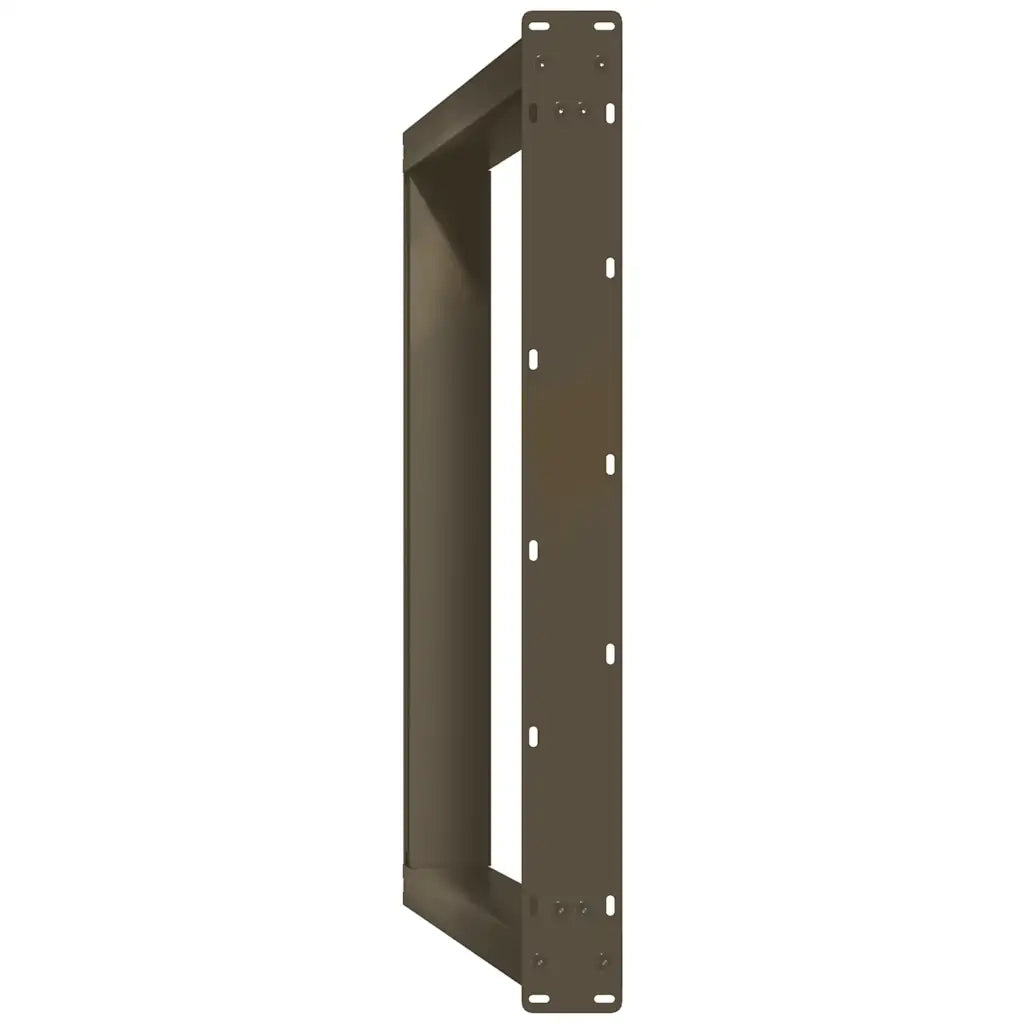 Gambe per tavolo da pranzo a forma di U 2 pz in acciaio naturale 80x(72-73) cm 4012799