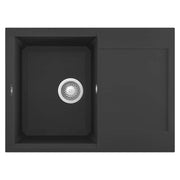 Lavello Elleci Incasso 1 vasca 68x50 Easy 135 Granitek Nero LGY13540