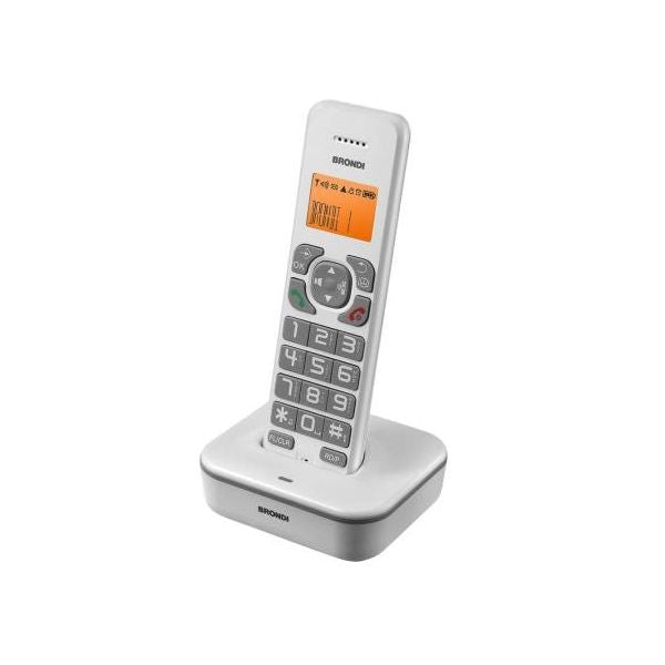 Telefono cordless brondi bravo star bianco/grigio - 10278071