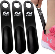 Scoopa in plastica - utile per uso quotidiano - 3 pezzi - nero - 19 cm
